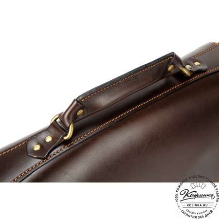 Кожаный портфель "Карьерист"  (коричневый)